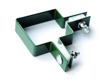 Крепление металлическое оц. 60х40 с полимерным покрытием Ral 6005 (угловое) смотреть фото